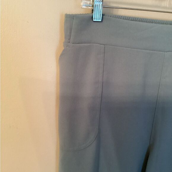 32 DEGREES COOL SIZE XL SLATE BLUE PULL ON STRAIGHT LEG HIGH RISE PANTS POCKETS - Picture 3 of 8